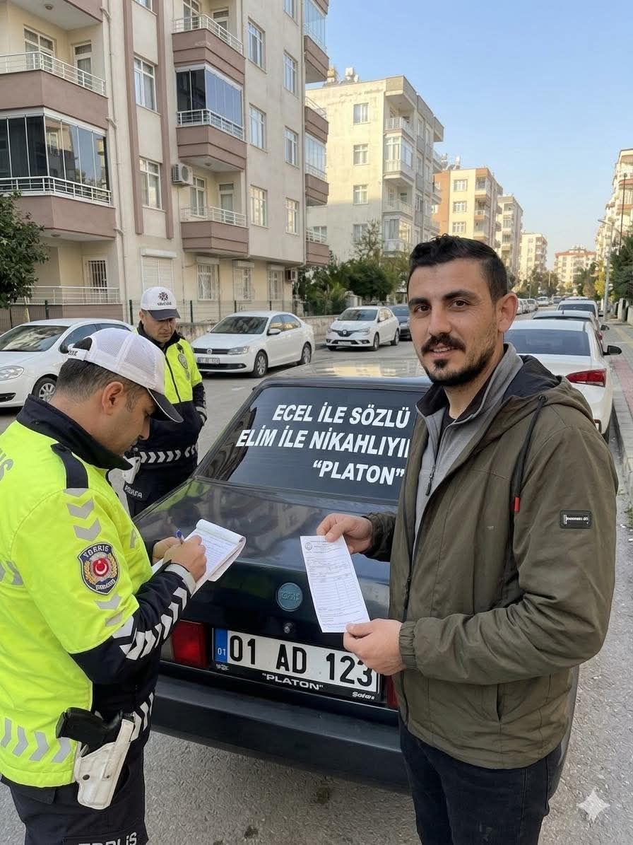 Osmaniye’de Araç Arkası Yazıları Yasaklandı Ceza 21 Bin Tl