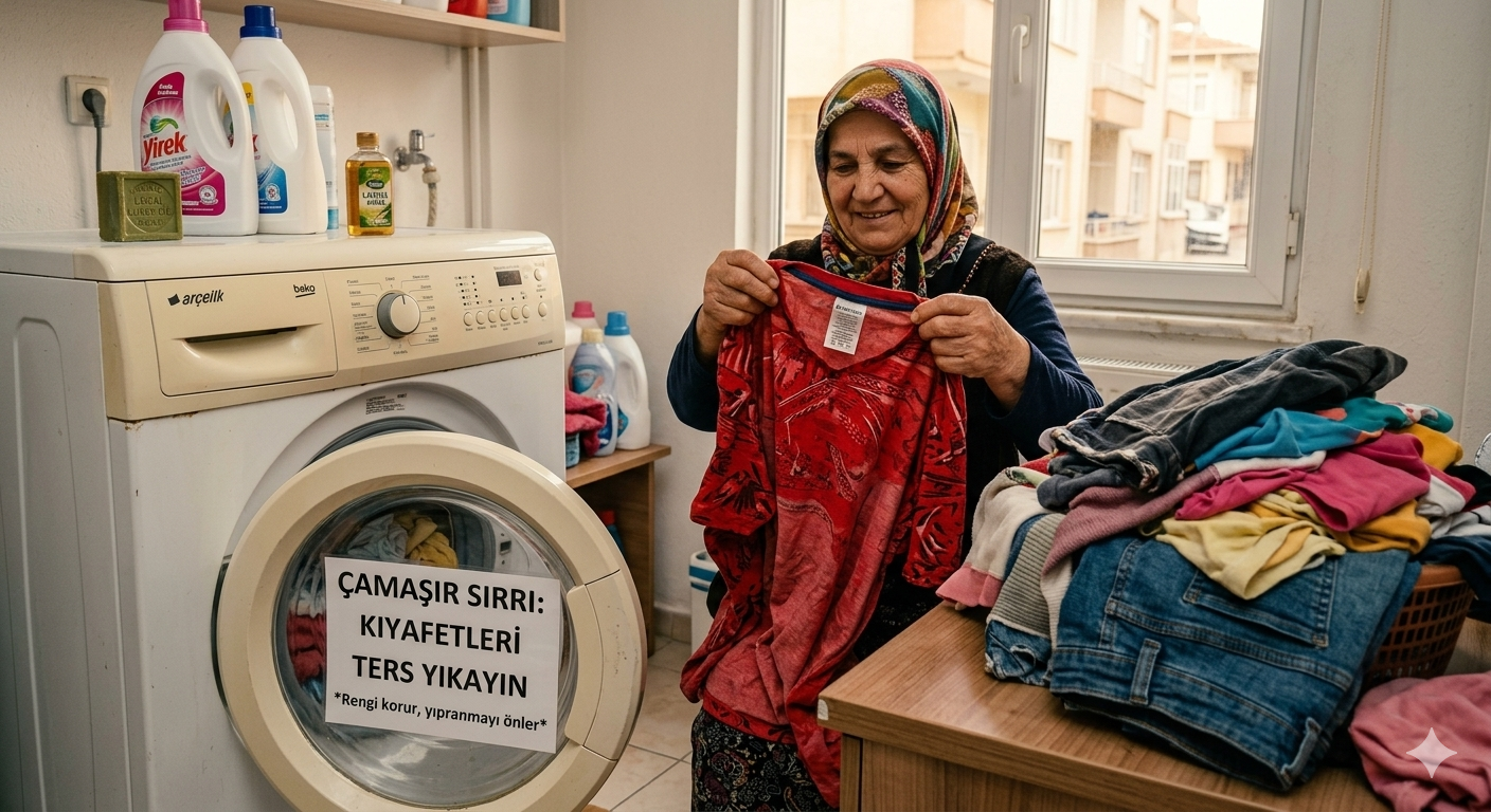 Osmaniye’de Çamaşır Sırrı Kıyafetleri Ters Yıkayın