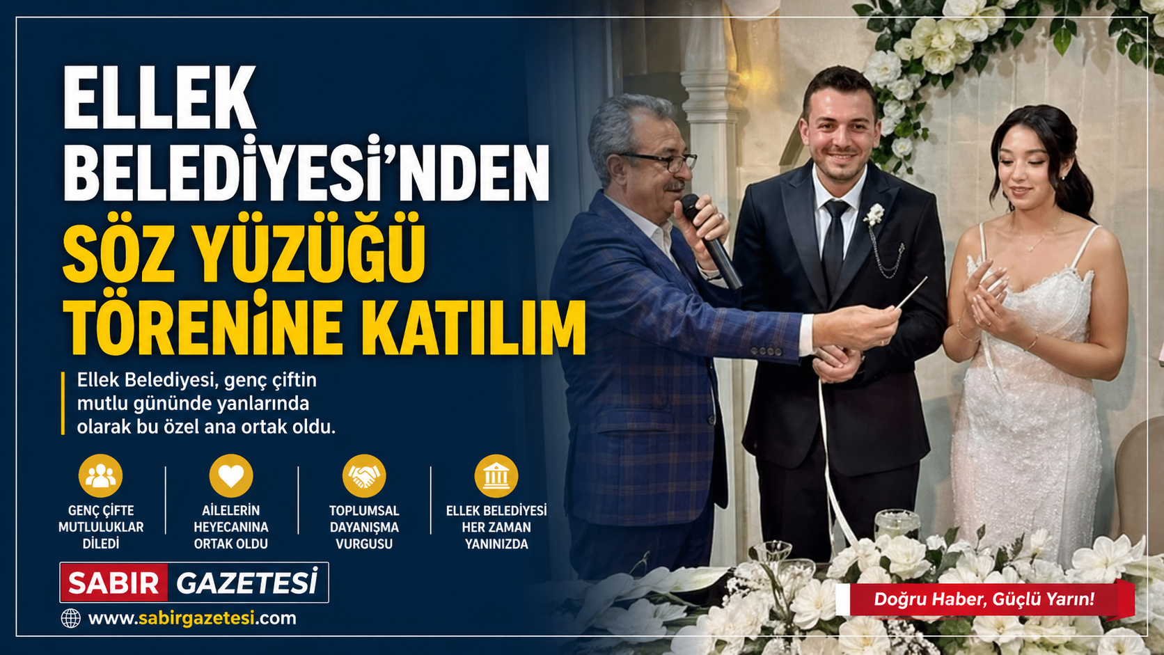 Ellek Belediyesi’nden Söz Yüzüğü Törenine Katılım