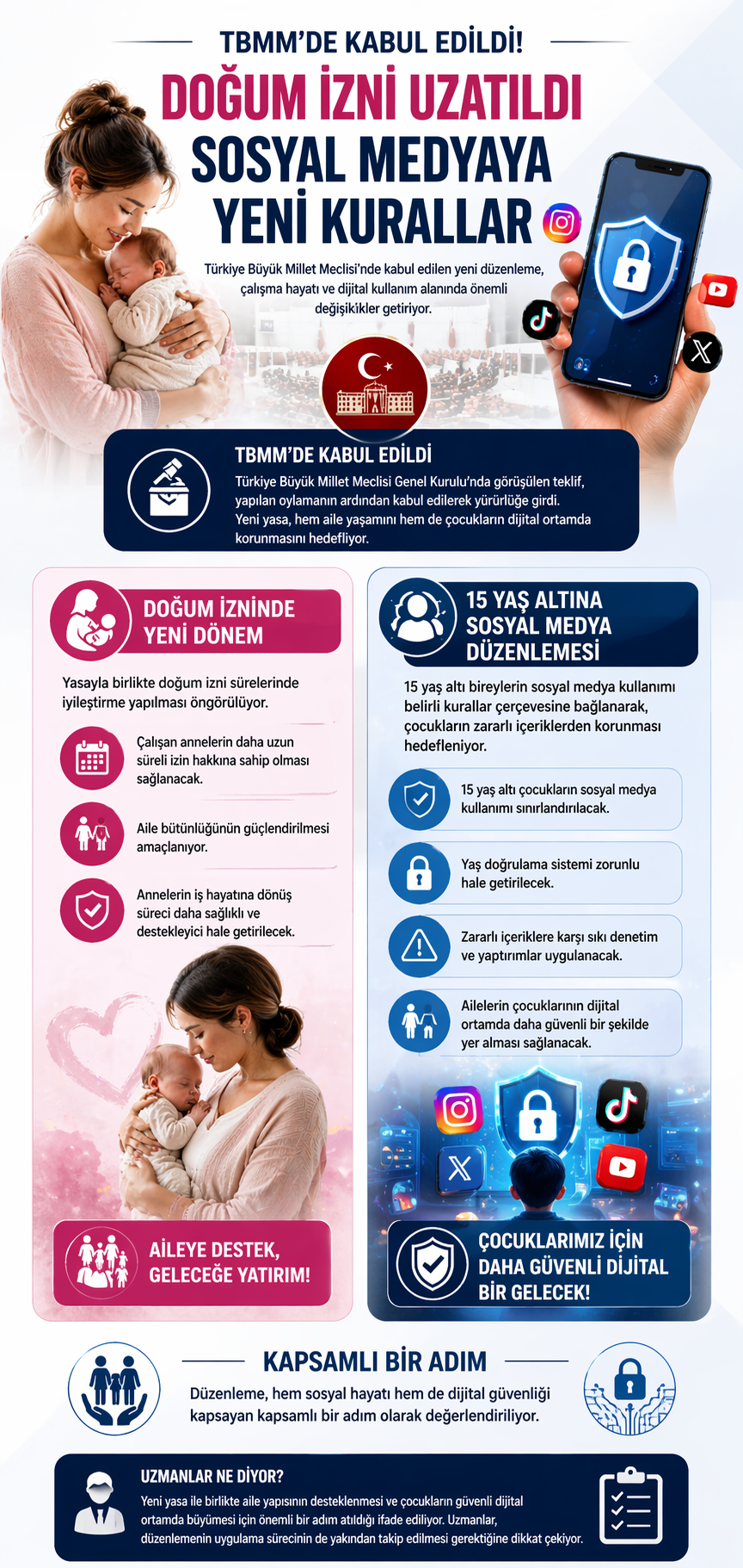 Doğum İzni Uzatıldı Sosyal Medyaya Yeni Kurallar 1
