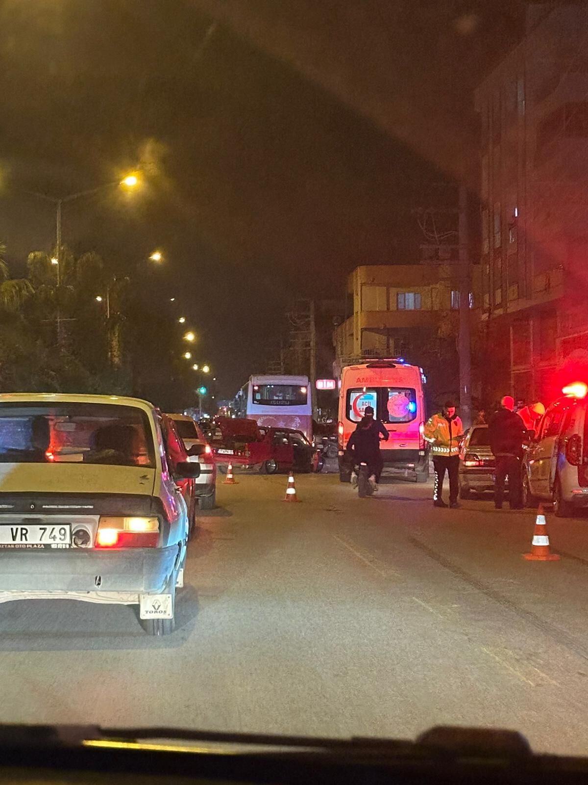 Hastane Önünde Kaza Paniği