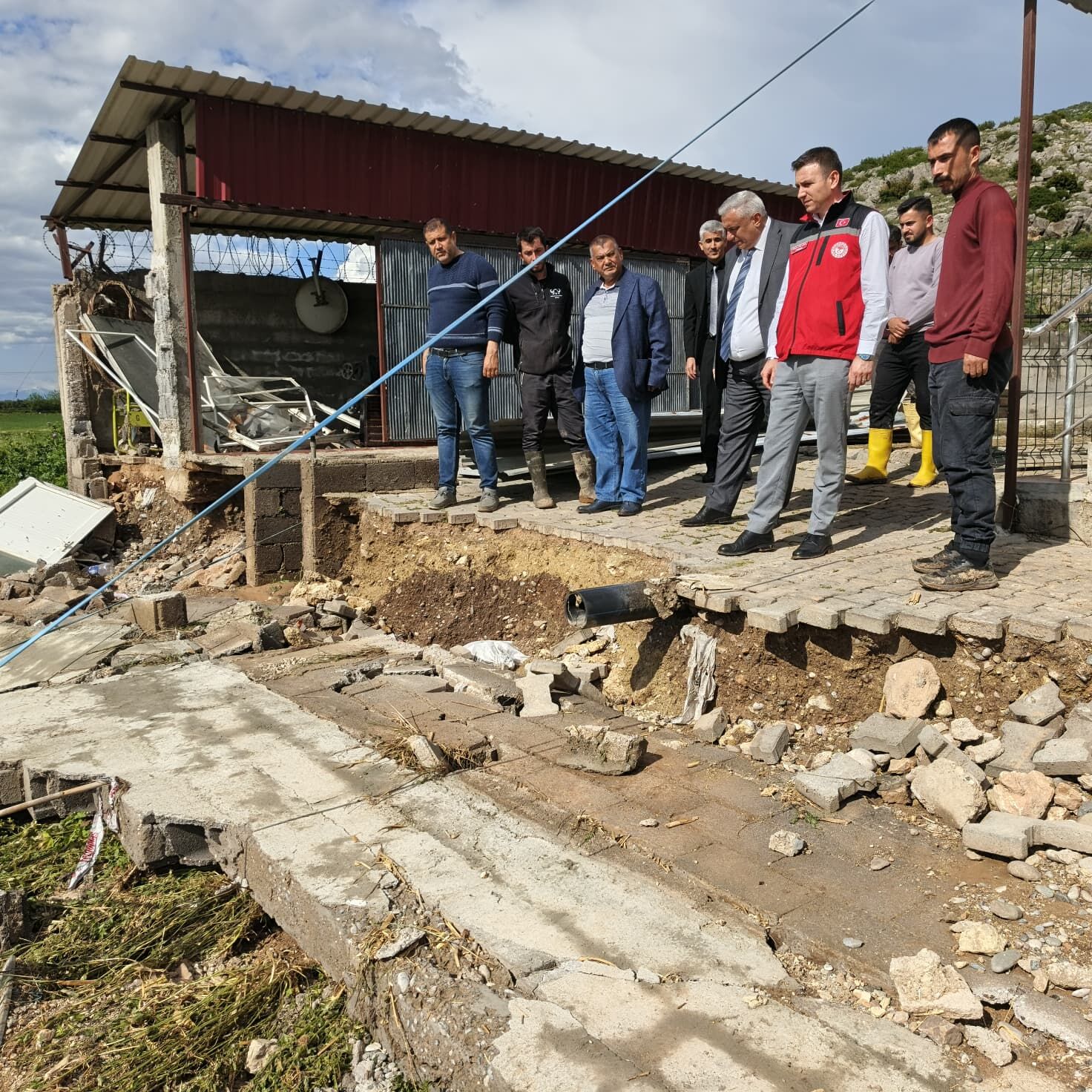 Hemite Köyü’nde Sel Hasarı Tespit Ediliyor (4)