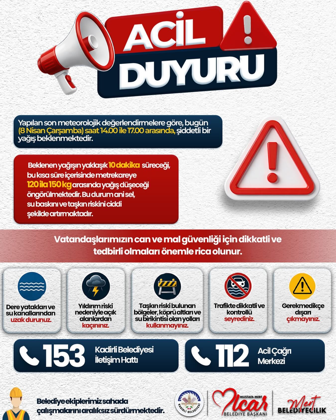 Kadirli Belediyesi Duyuru