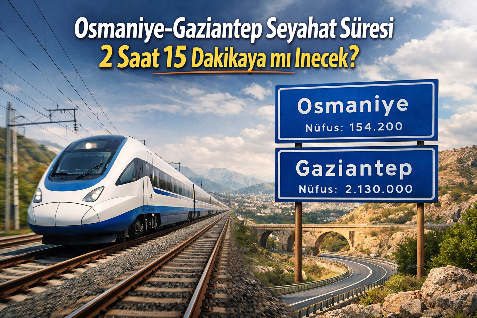 Osmaniye Gaziantep Seyahat Süresi 2 Saat 15 Dakikaya Mı İnecek (2)