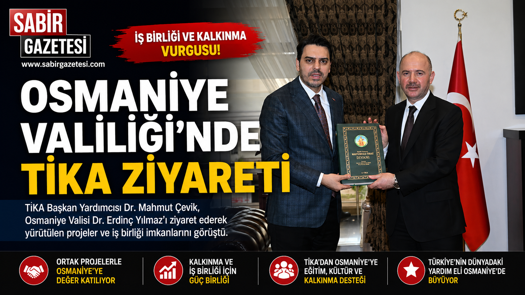 Osmaniye Valiliği’nde TİKA Ziyareti