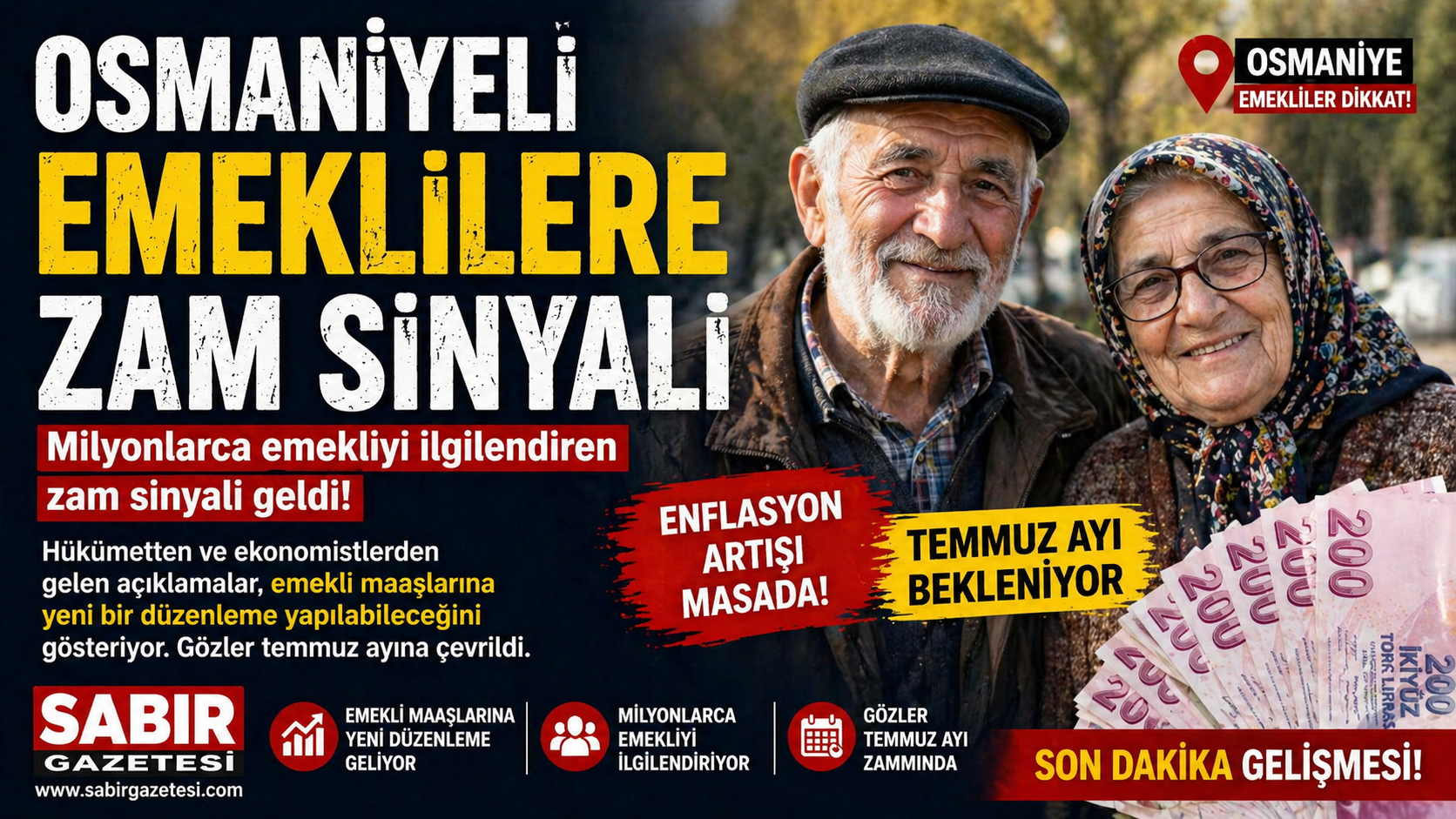 Osmaniyeli Emeklilere Zam Sinyali