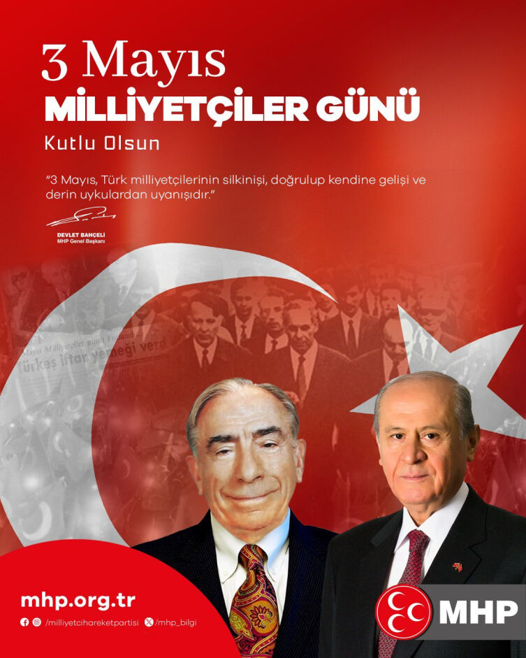 3 Mayis Mi̇lli̇yetçi̇ler Günü Mhp