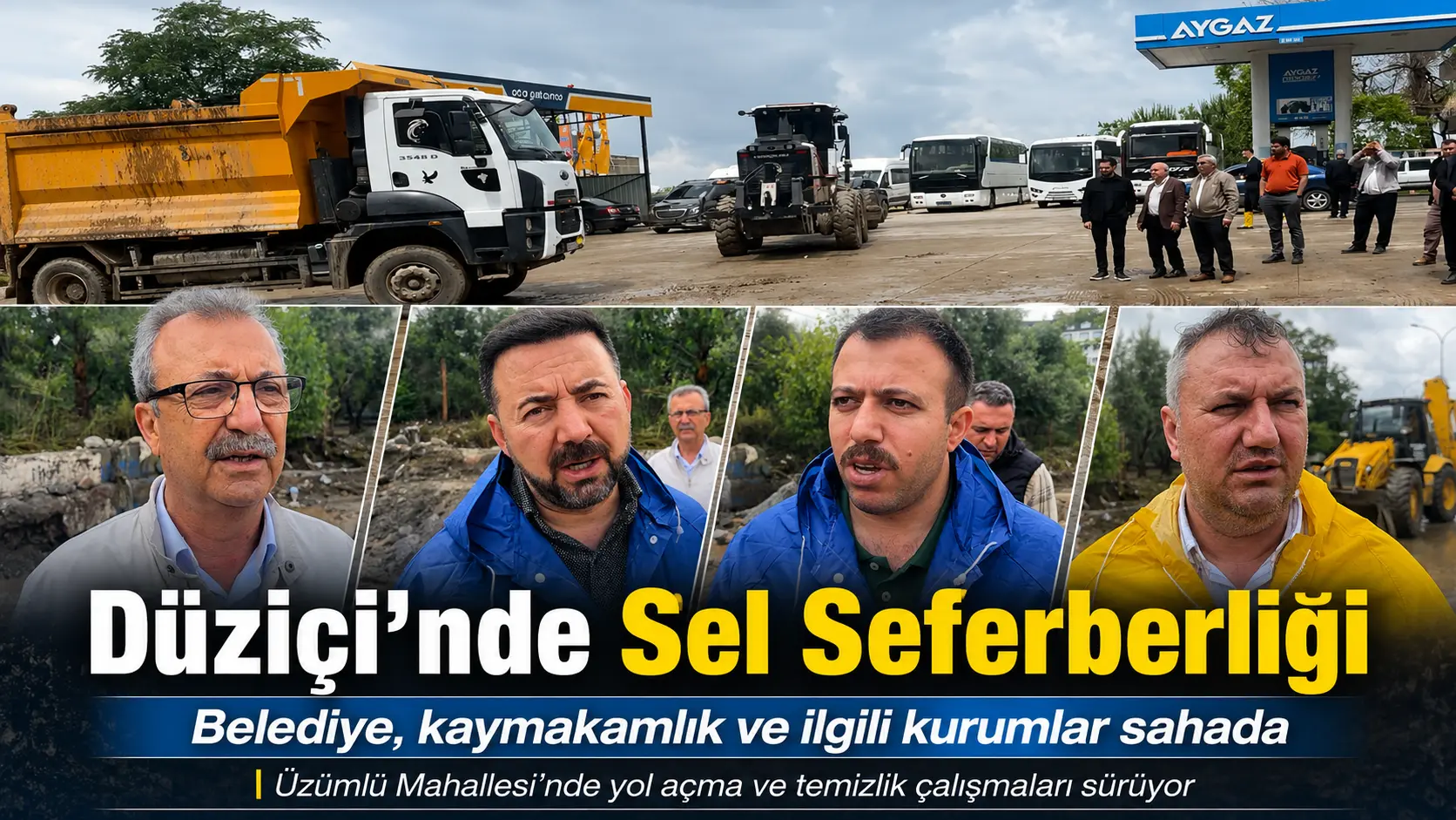 Düziçi’nde Kapanan Yollar Açılıyor