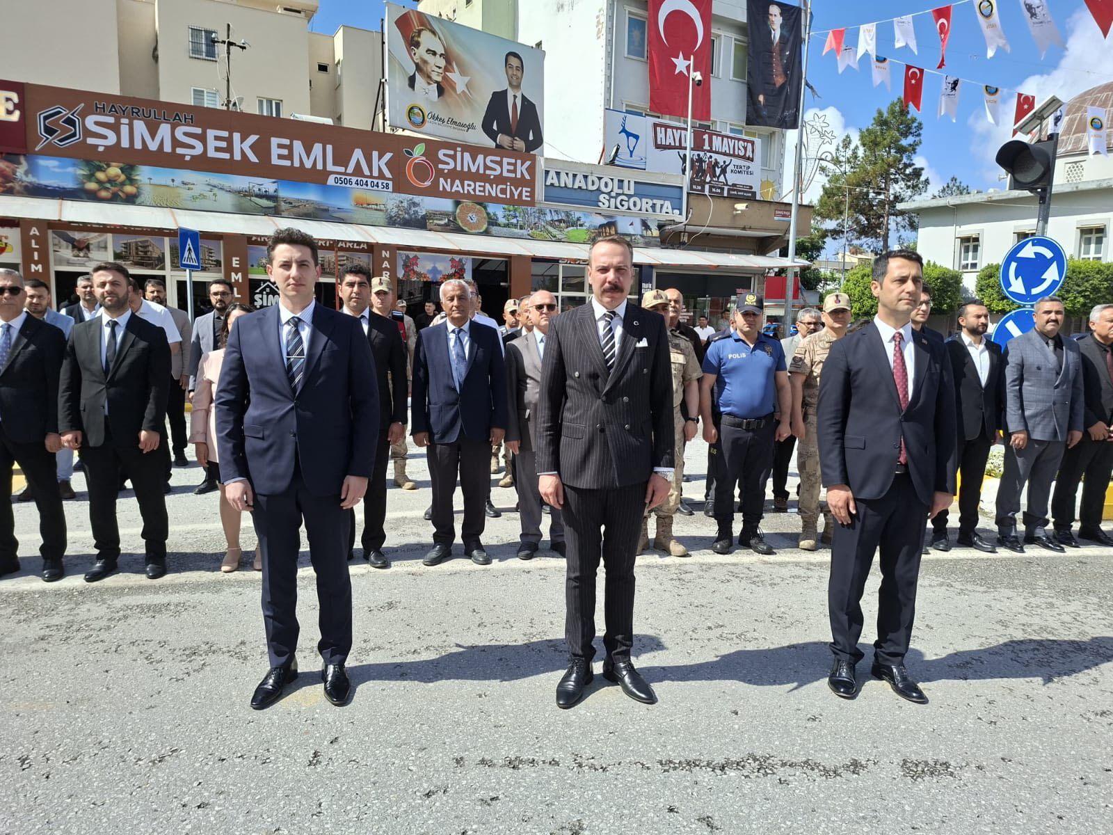 Erzin 19 Mayıs Çelenk Tören