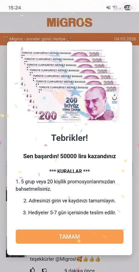 Migros Dolandırıcı