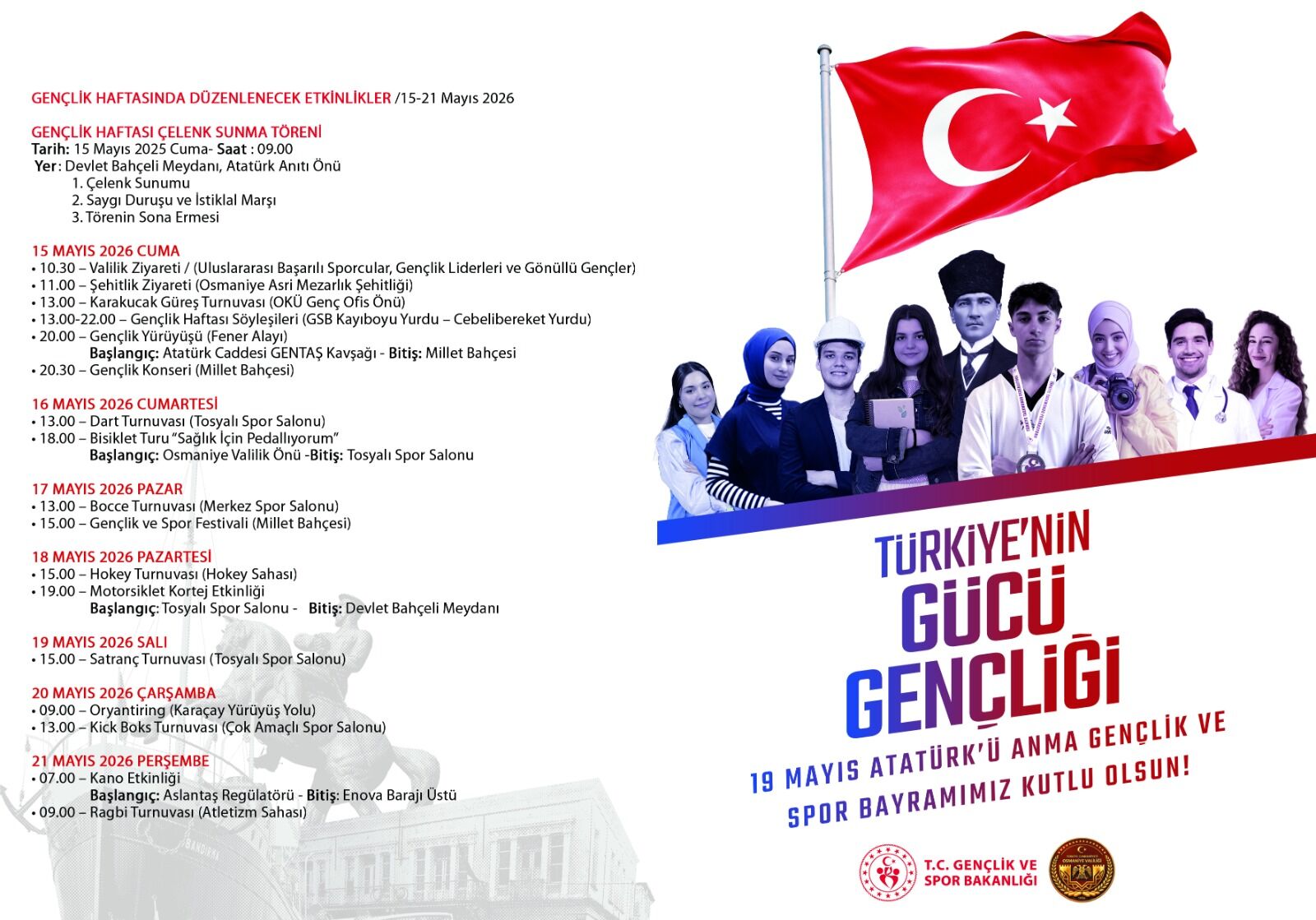 Osmaniye 19 Mayıs Program 1
