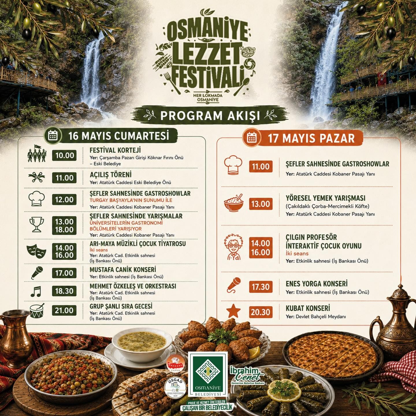 Osmaniye Lezzet Festivali Başlıyor