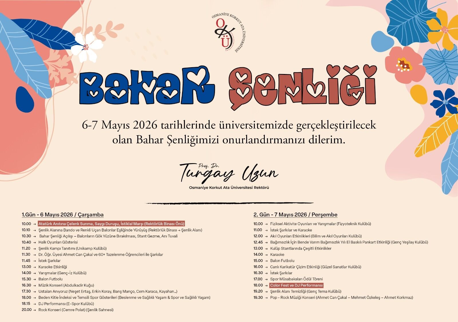 Osmaniye’de Iki Gün Sürecek Şenlik Başlıyor