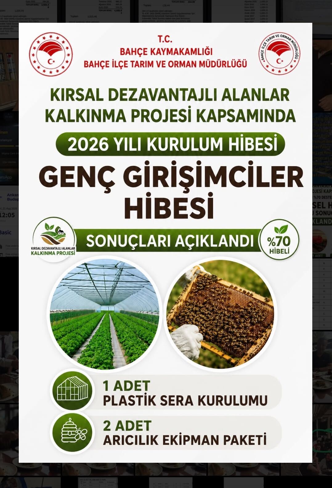 Bahçe’de Genç Girişimcilere %70 Hibe Desteği Sonuçlandı1
