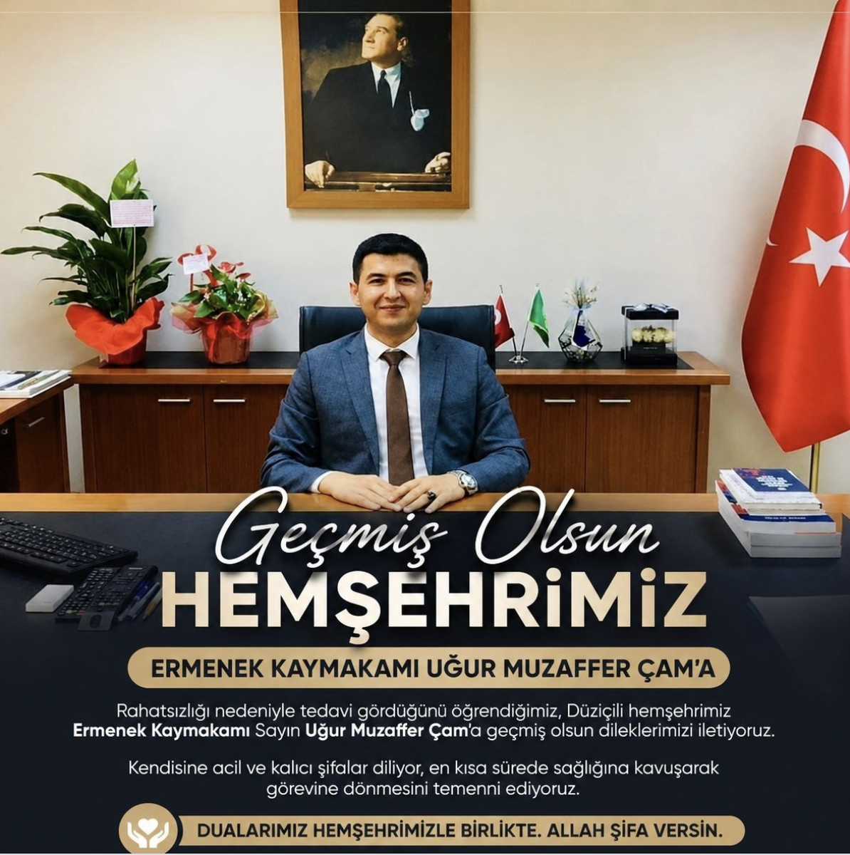 Kaymakam Çam’a Geçmiş Olsun Mesajı
