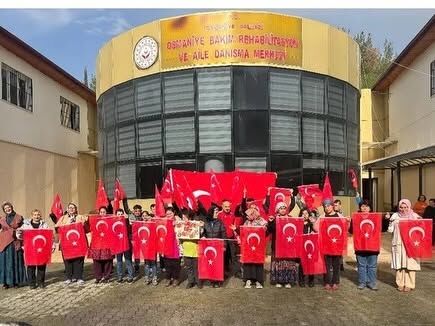 Osmaniye Aile Ve Sosyal Hizmetler İl Müdürlüğü’nden Milli Takıma Destek Etkinliği