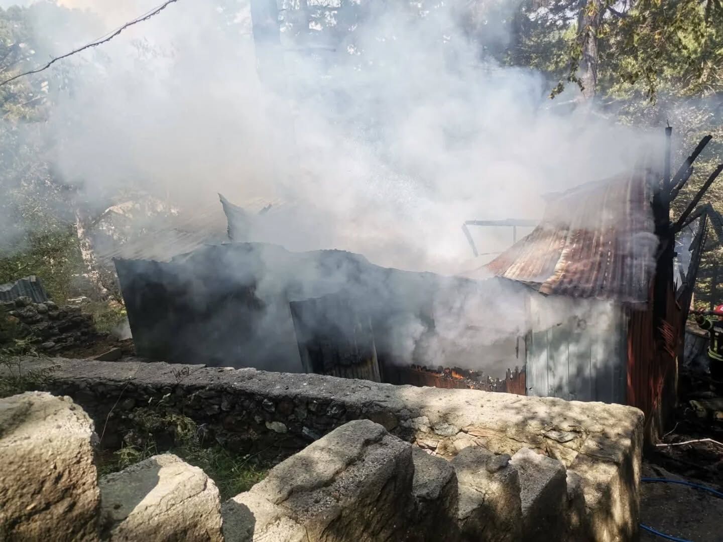 Zorkun Yaylası'nda Korkutan Yangın (2)