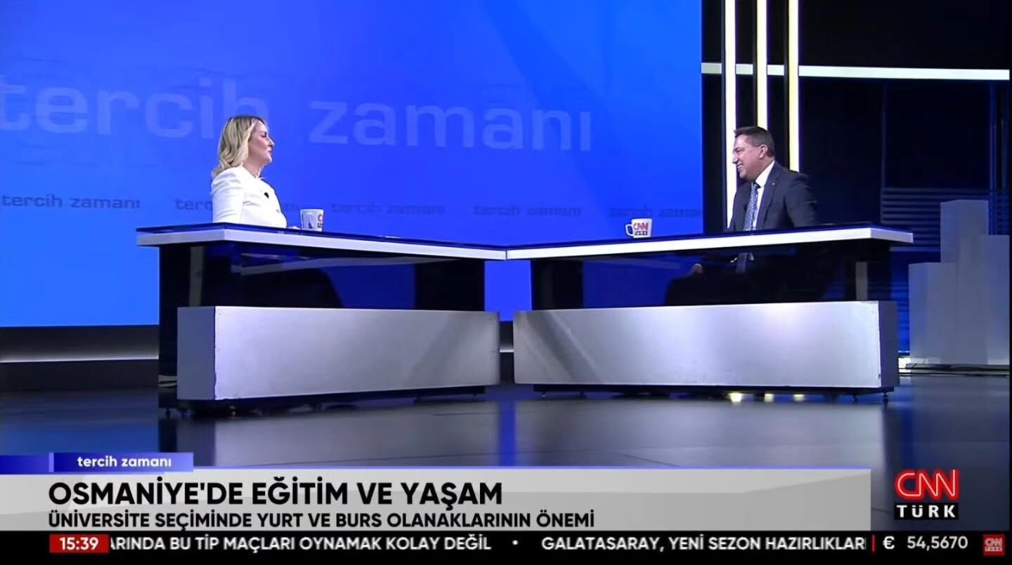 1Okü Rektörü Turgay Uzun Cnn Türk'te Üniversiteyi Tanıttı
