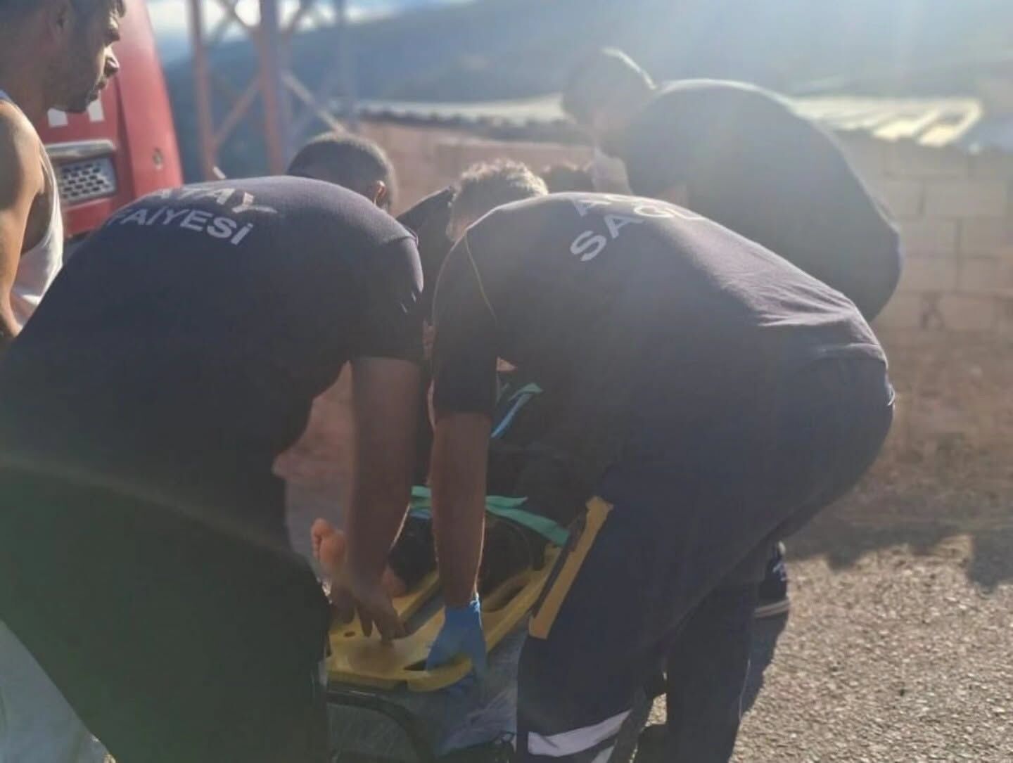 Belen’de Devrilen Araçtan Sürücü Kurtarıldı1
