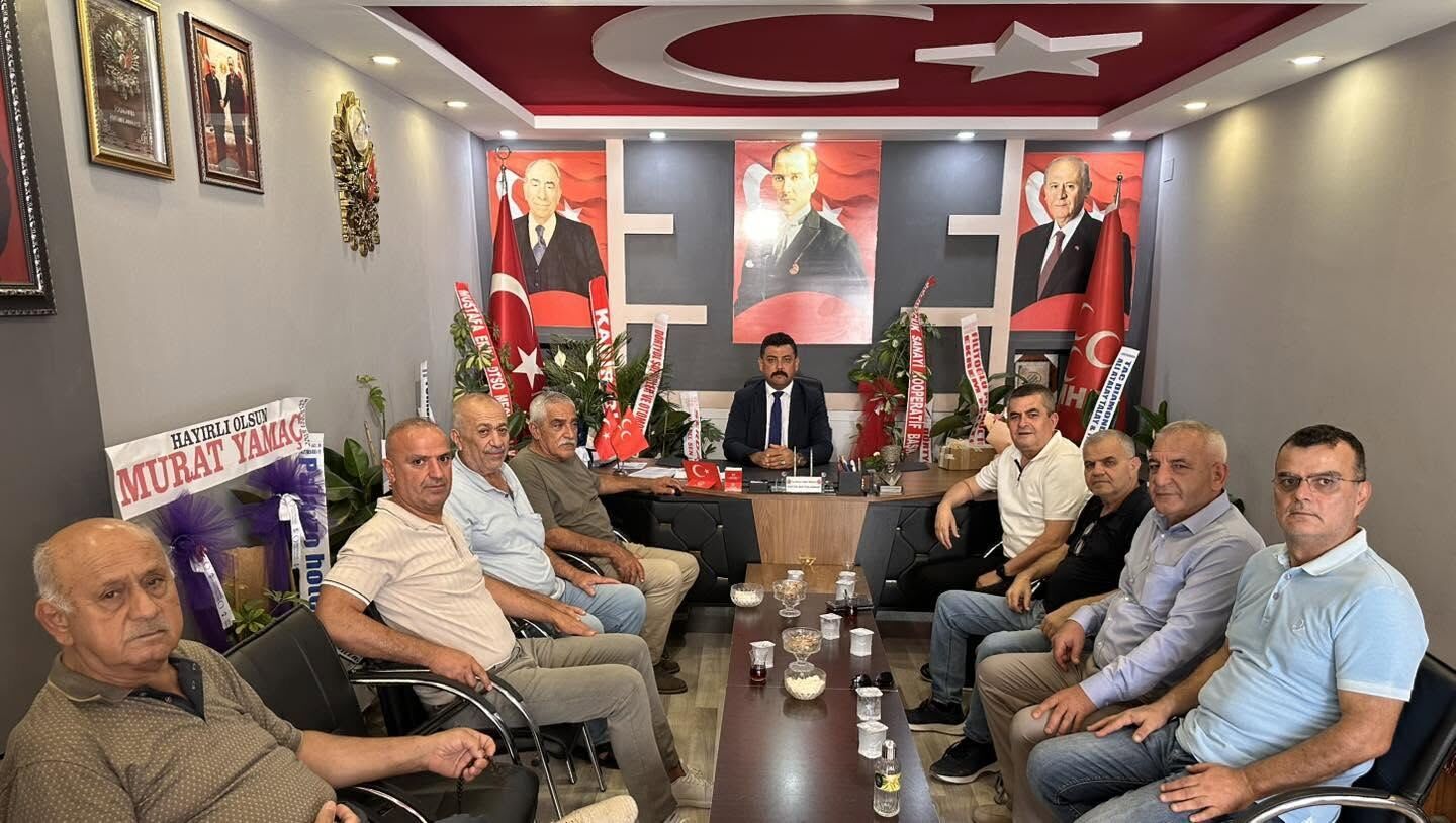 Dörtyol TSO'dan MHP İlçe Başkanlığına hayırlı olsun ziyareti