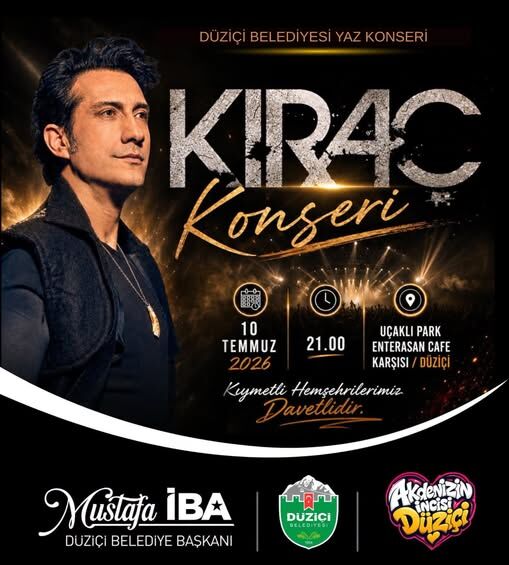 Düziçi'nde Kıraç Konseri Heyecanı Yaşanacak