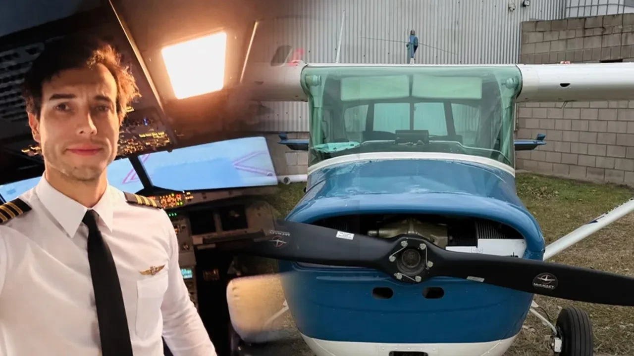 Eğitim Uçağında Dehşet! Pilot Kendini Boşluğa Bıraktı