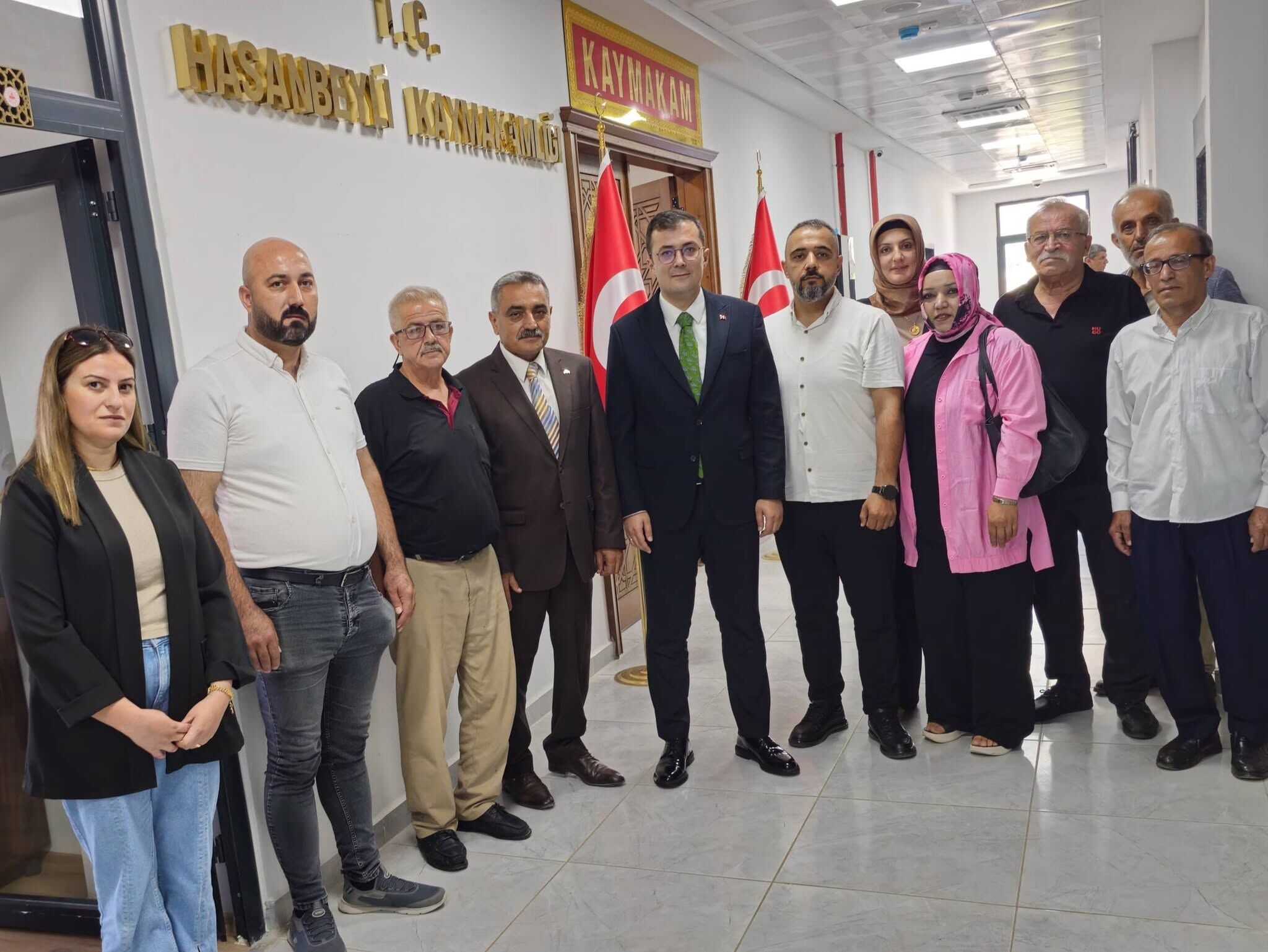 Hasanbeyli’de Kaymakam Yelli’ye Hayırlı Olsun Ziyareti2