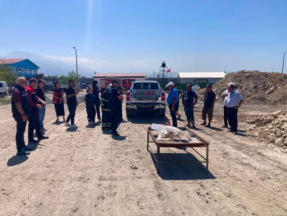 Dörtyol Balıkçı Barınağı’nda Tekne Sahiplerine Yangın Eğitimi