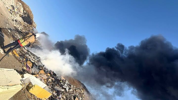 Hatay Kırıkhan'da Çöplük Yangını Hızla Kontrol Altına Alındı