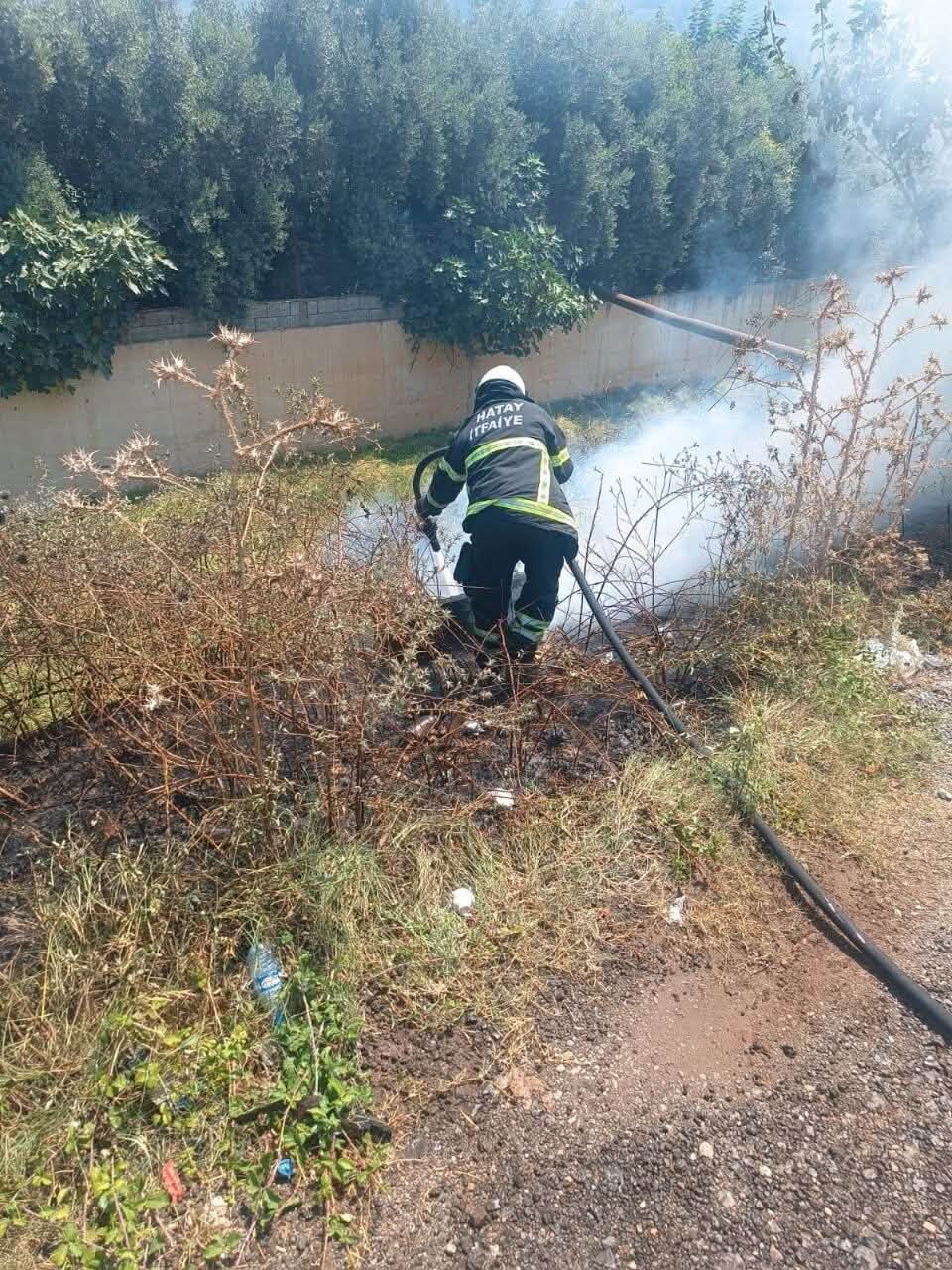 Hatay’da Çıkan Yangınlar Kısa Sürede Söndürüldü3