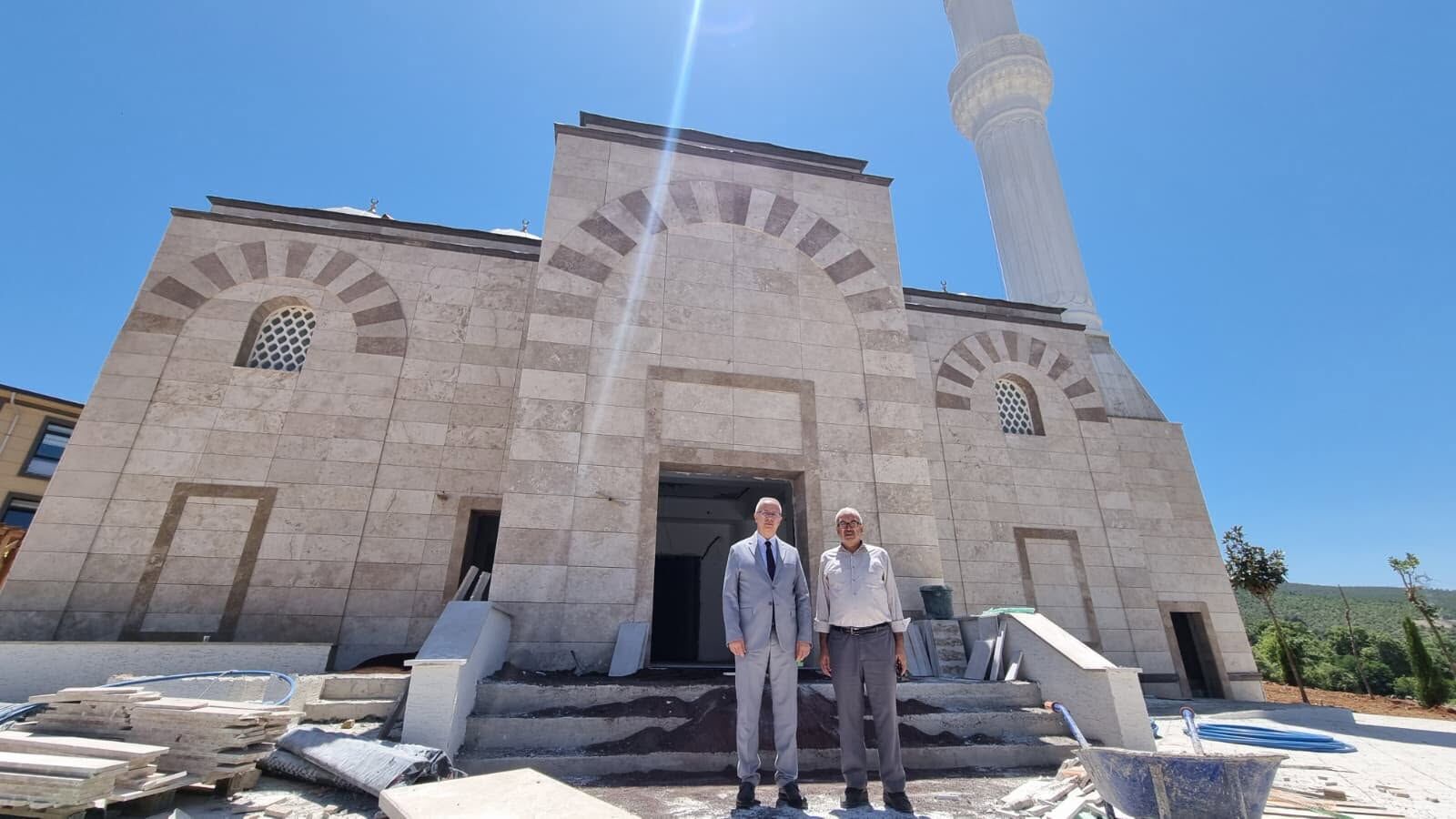 İl Müftüsü Taşcı Hasanbeyli Camii İnşaatını İnceledi2