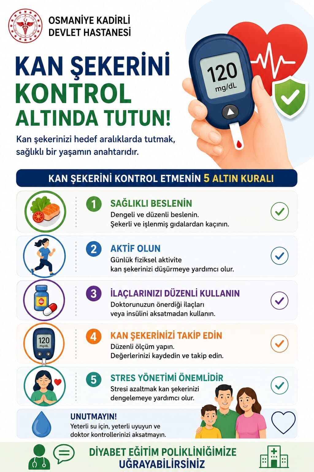 Kadirli Devlet Hastanesi’nden Diyabet İçin Sağlık Çağrısı1