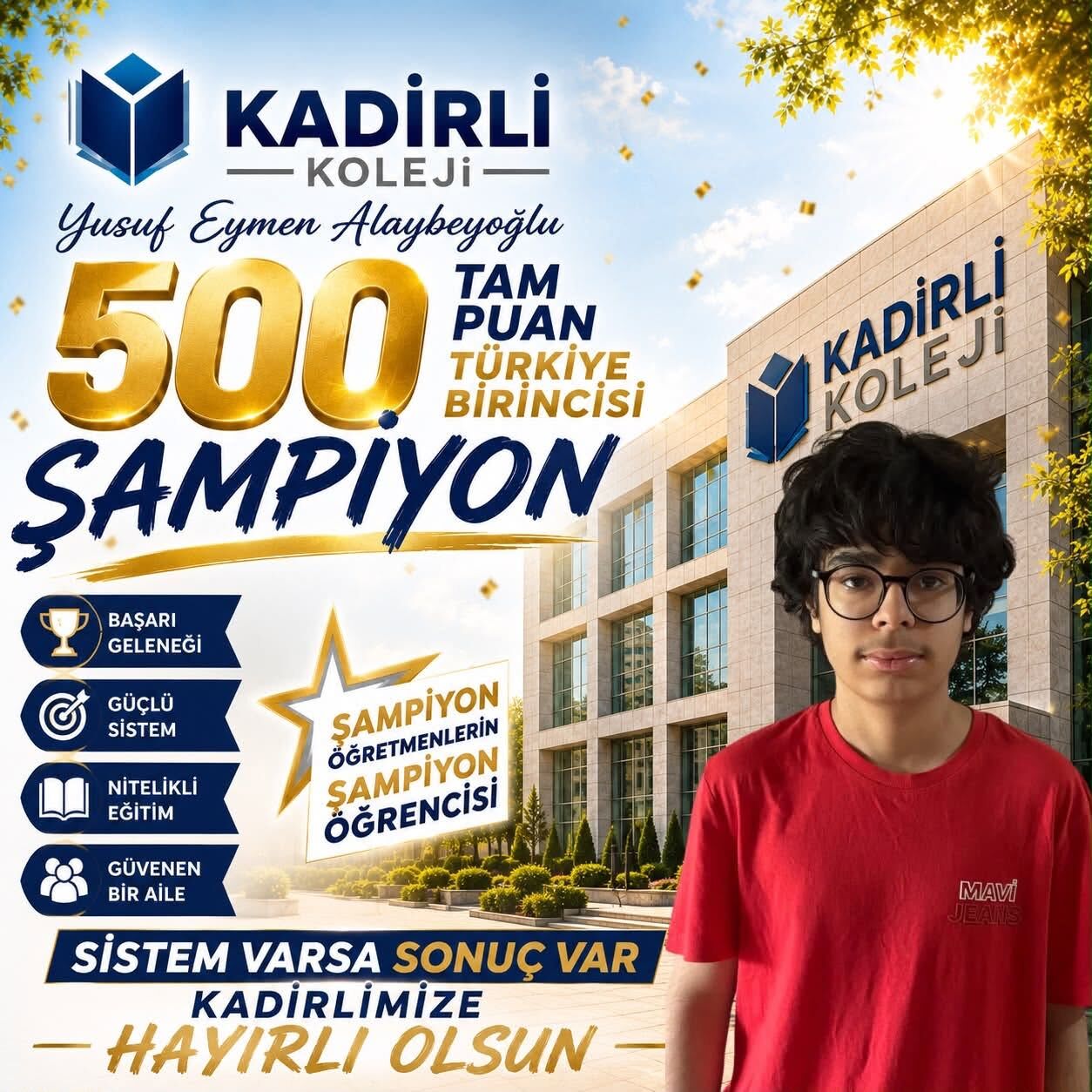 Kadirli Koleji İlk Yılında Türkiye Birincisi Çıkardı