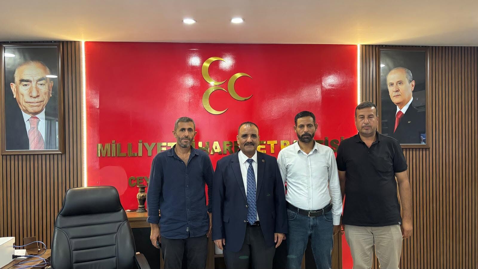 Mhp Ceylanpınar İlçe Başkanı Tetik'e Hayırlı Olsun Ziyareti2