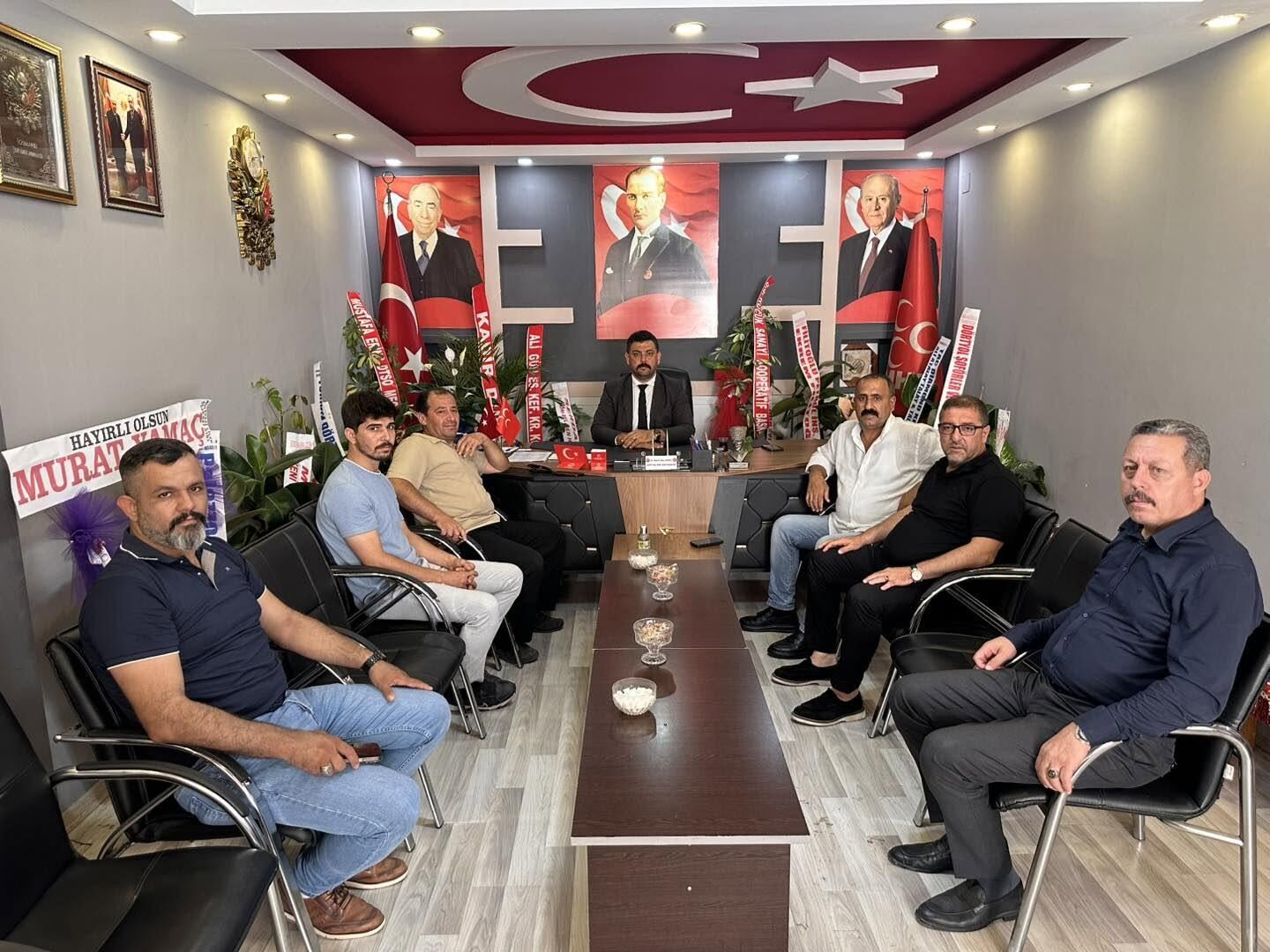 MHP Dörtyol'da Aksoy ve Tat'a teşekkür ziyareti