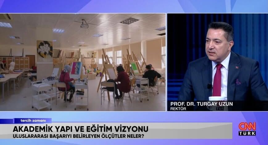 Okü Rektörü Uzun, Cnn Türk'te Üniversitenin Gücünü Anlattı (2)