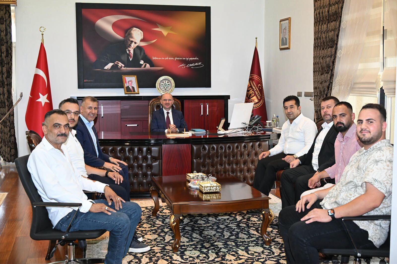 Osmaniye Valisi Serdengeçti'ye Nezaket Ziyareti1