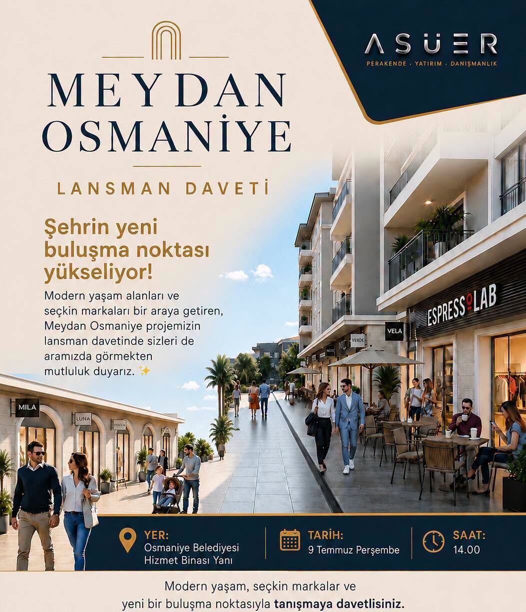 Osmaniye'nin Yeni Meydanı İçin Geri Sayım
