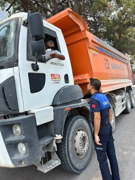 Türkmen Belediyesi'nden Hafriyat Kamyonetlerine Sıkı Denetim (1)