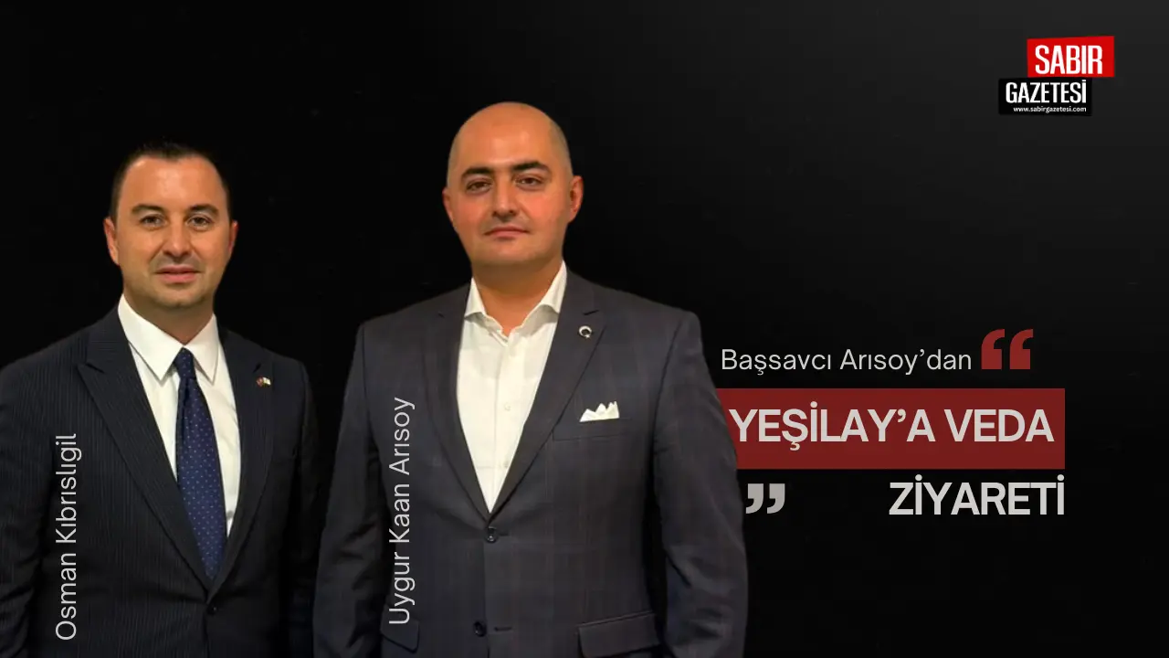 Başsavcı Arısoy’dan Yeşilay’a Veda Ziyareti