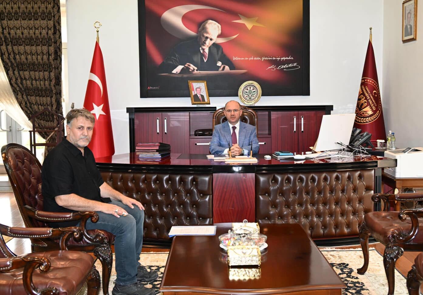 Vali Serdengeçti'ye Kastabala Kazı Başkanı'ndan Ziyaret (1)