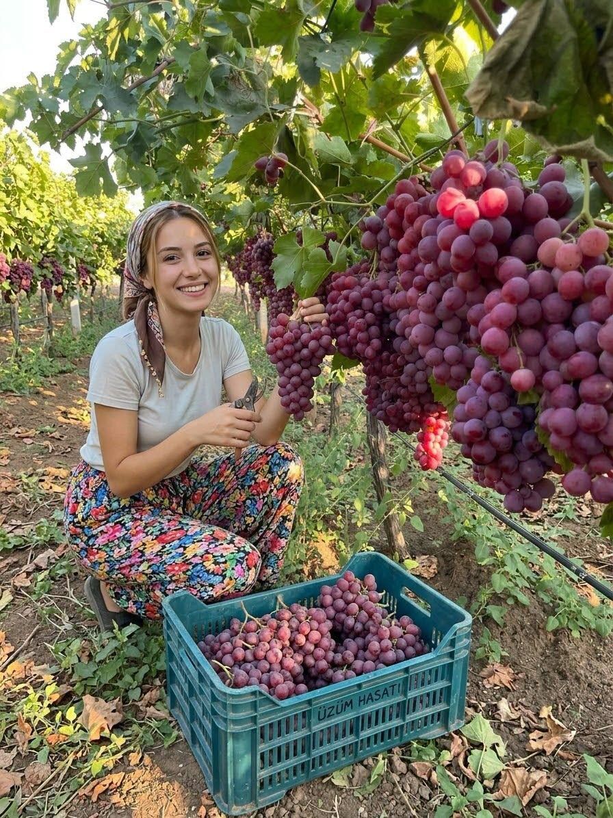 Yörük Kızı Üzüm Hasadından Renkli Kareler