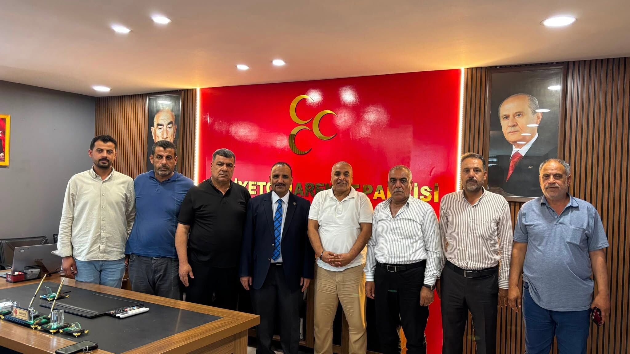 Zorkunspor Başkanı Yıldız'dan Mhp İlçe Başkanı Tetik'e Ziyaret (1)