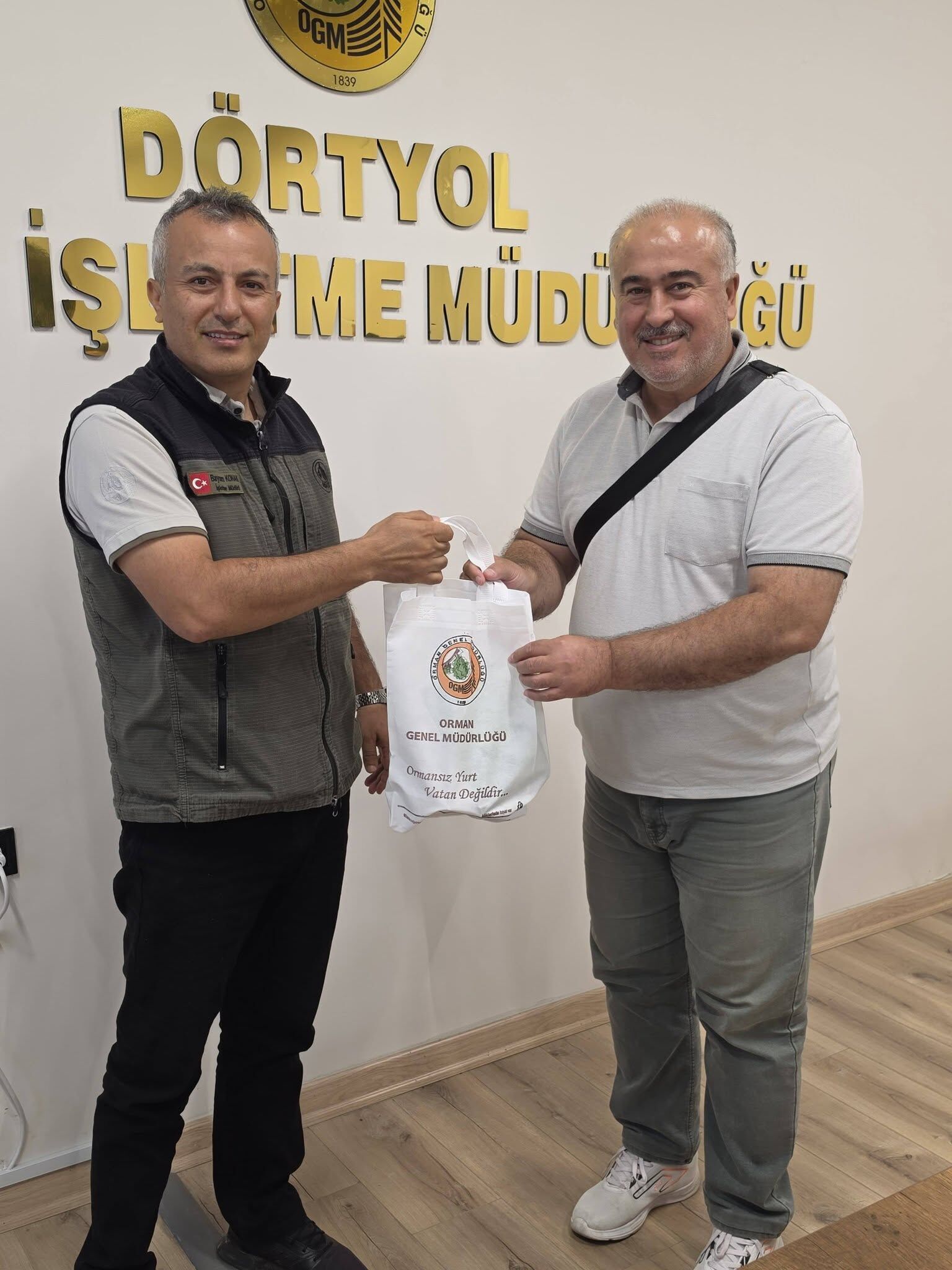 Dörtyol Gazetecilerinden Bayram Konak'a Ziyaret1