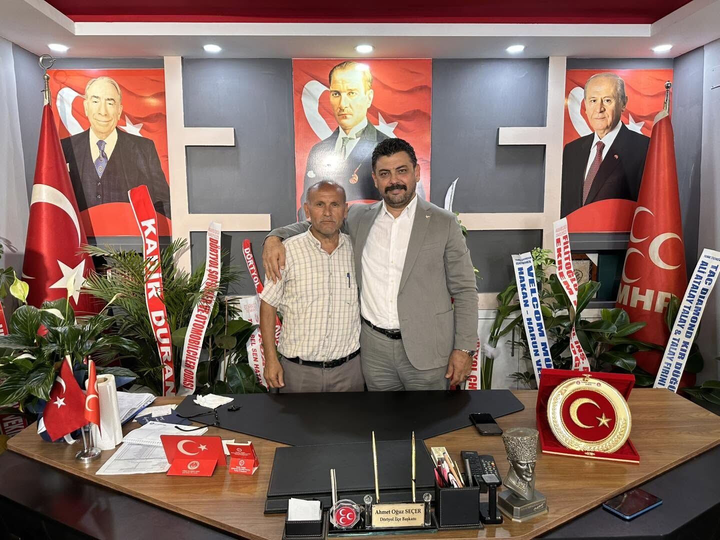 MHP Dörtyol İlçe Başkanı Seçer’e Muhtar Ziyareti-1