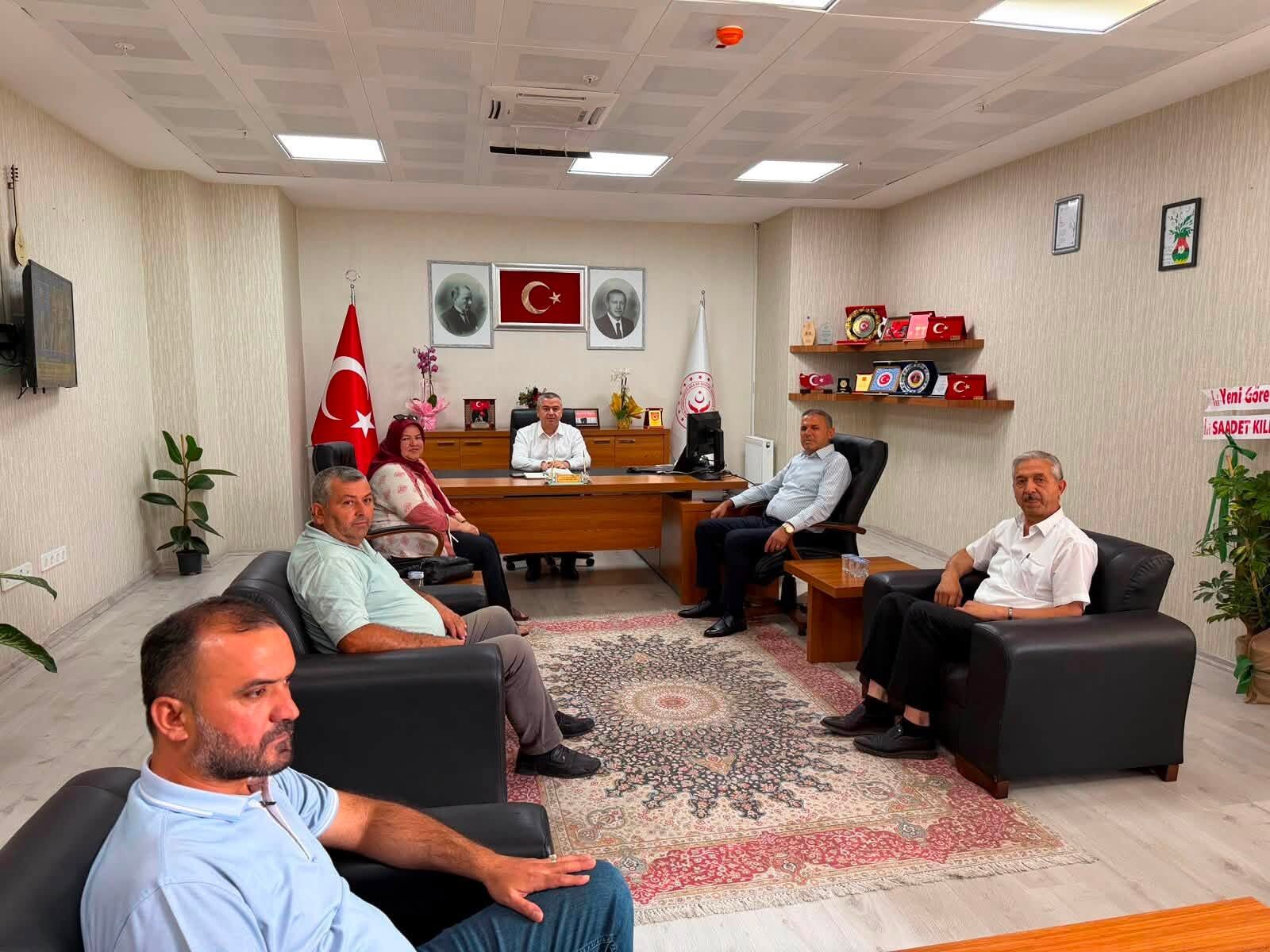 Muhtarlardan Osmaniye İl Müdürü Naci Yılmaz’a Ziyaret