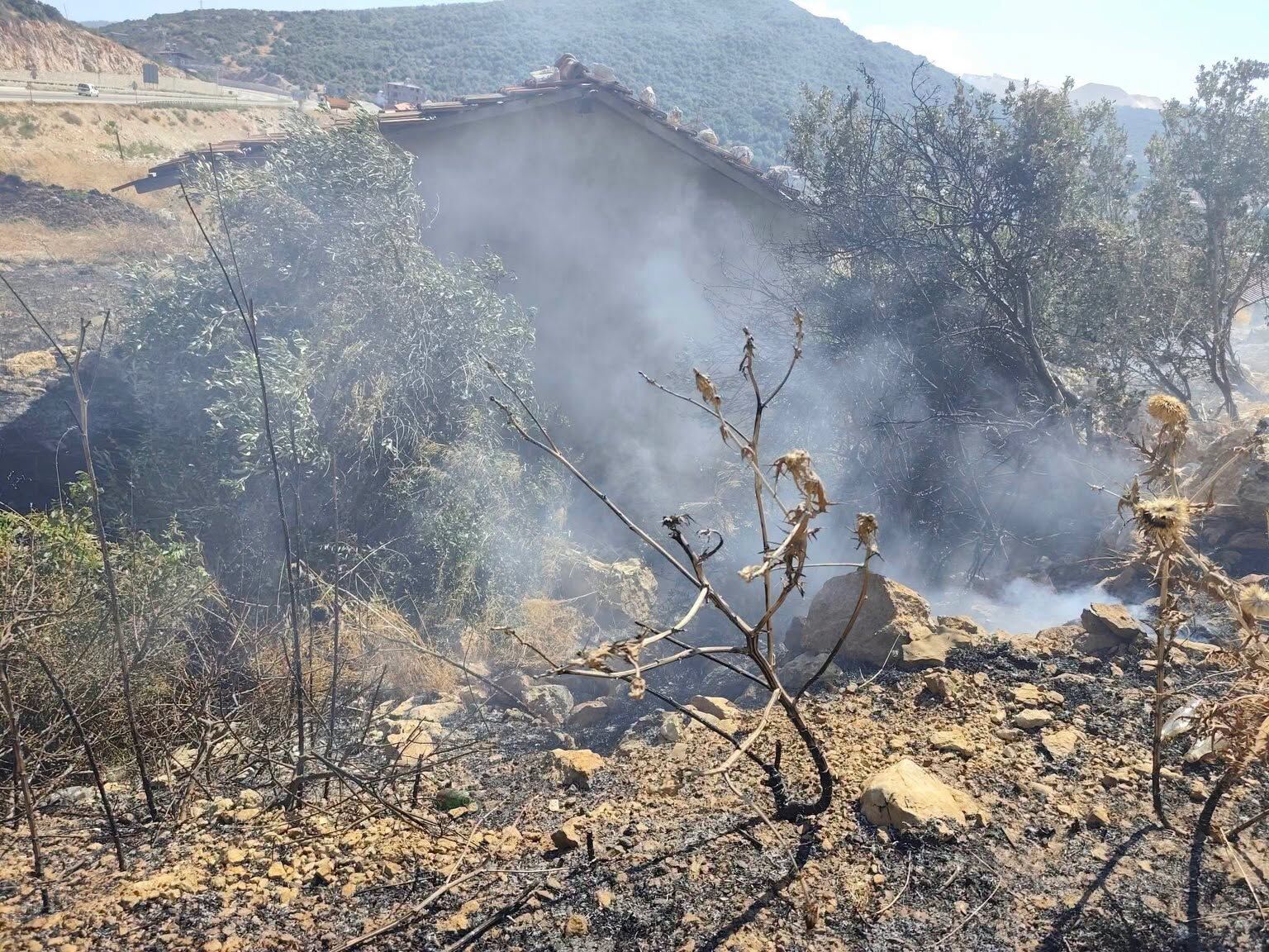 Yayladağı’nda bahçe yangını büyümeden söndürüldü