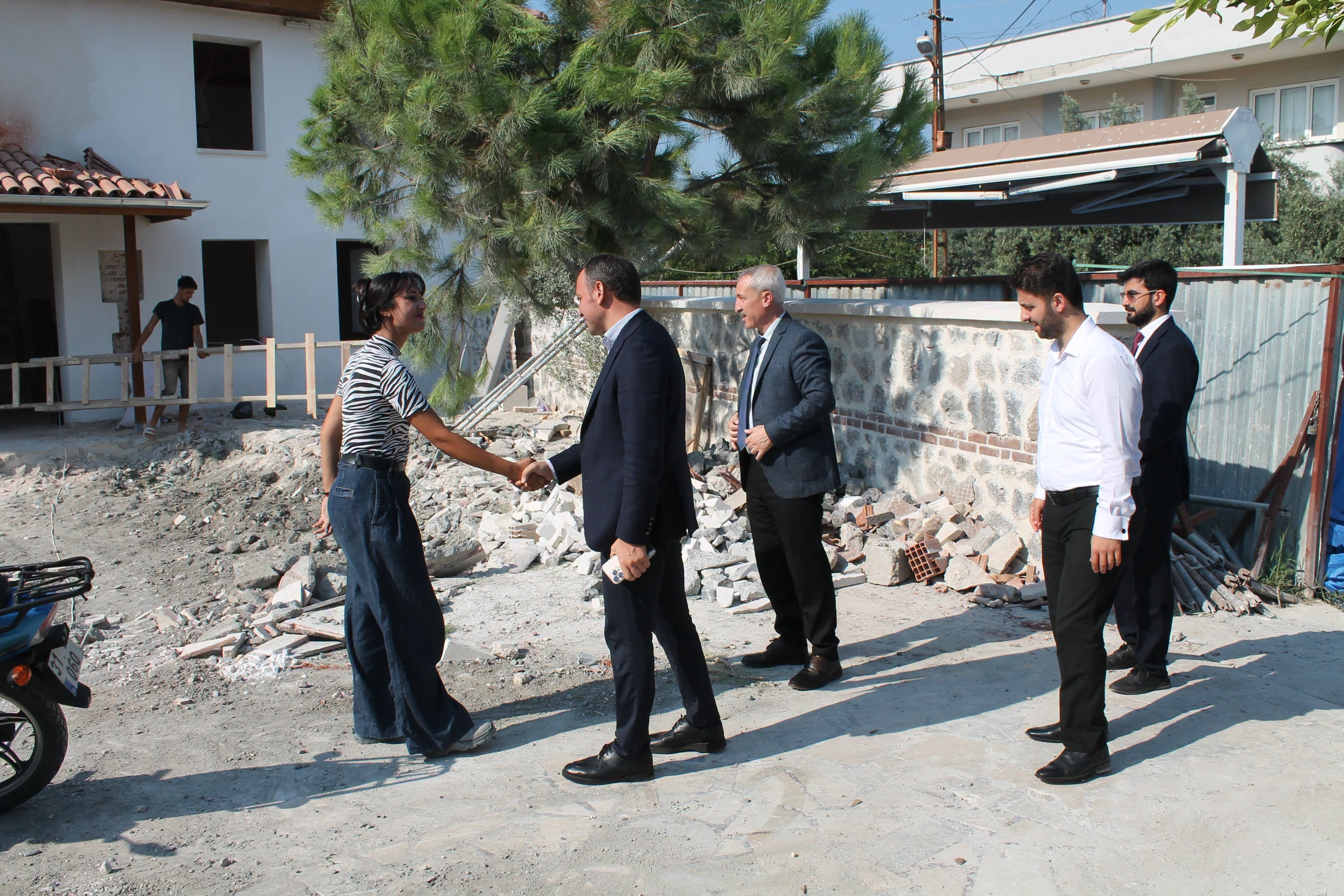 Erzin Kaymakamı Akpınar’dan Mustafalı Camii incelemesi