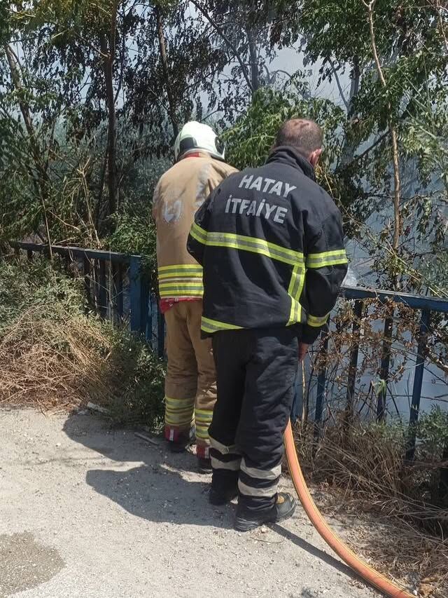Samandağ Yeni Mahalle’de bahçe yangını-1