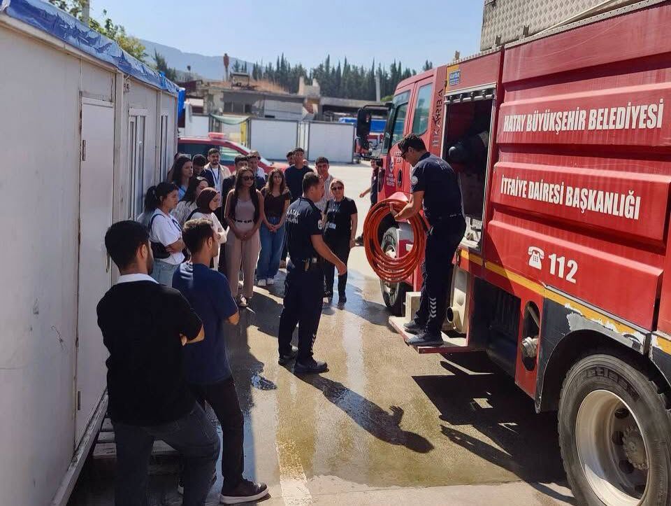 HBB İtfaiye’den Stajyer Öğrencilere Mesleki Eğitim
